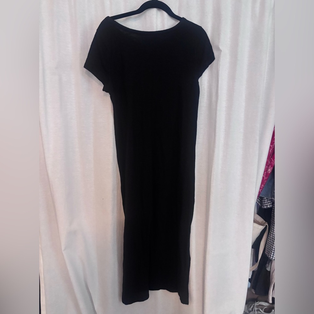 Black midi T-Shirt Dress - Picture 2 of 3